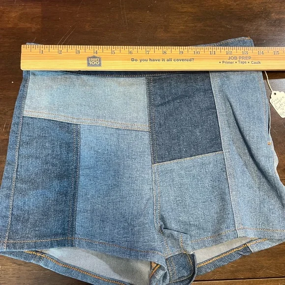Free People Patchwork 25 Denim  High-Waisted  Retro Inspired Size 28 - Picture 5 of 8